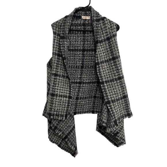 Seven Islands NWT Plaid Sleeveless Open Front Vest One Size - Picture 1 of 7